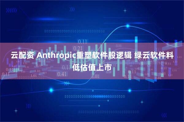 云配资 Anthropic重塑软件股逻辑 绿云软件料低估值上市